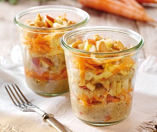 TischleinDeckDich Möhren-Salat mit Curry-Ingwer-Dressing