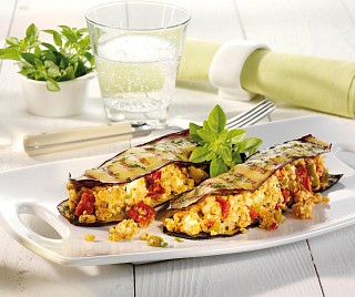 Auberginensandwich mit würziger TischleinDeckDich Füllung